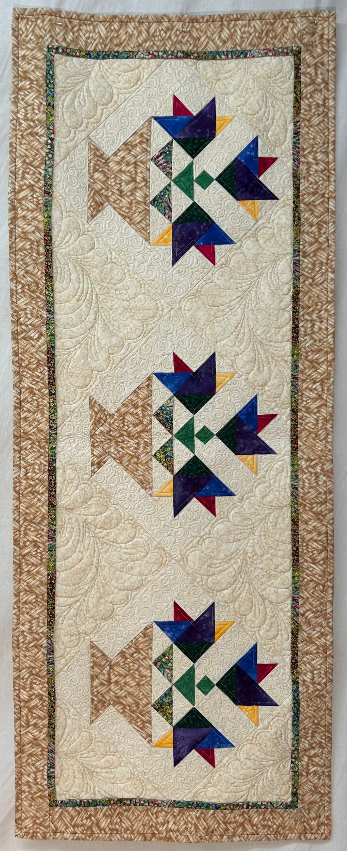 Flower Basket Table Runner