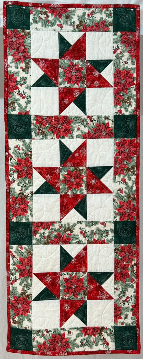 Silver Star Table Runner
