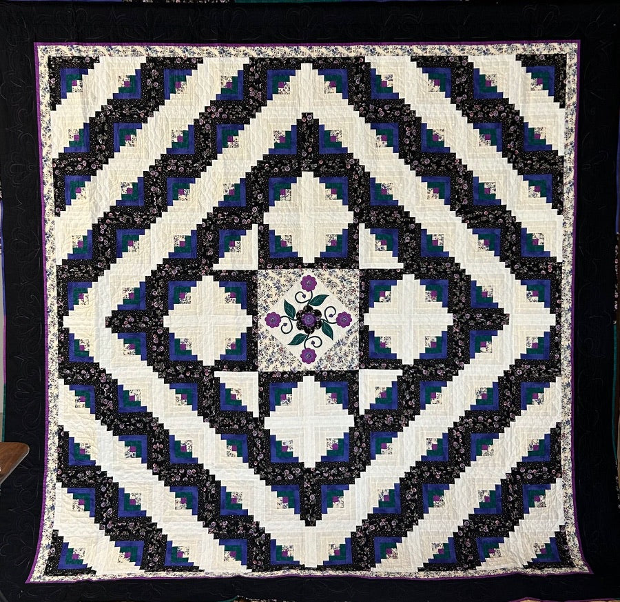 Star Log Cabin Quilt (King)