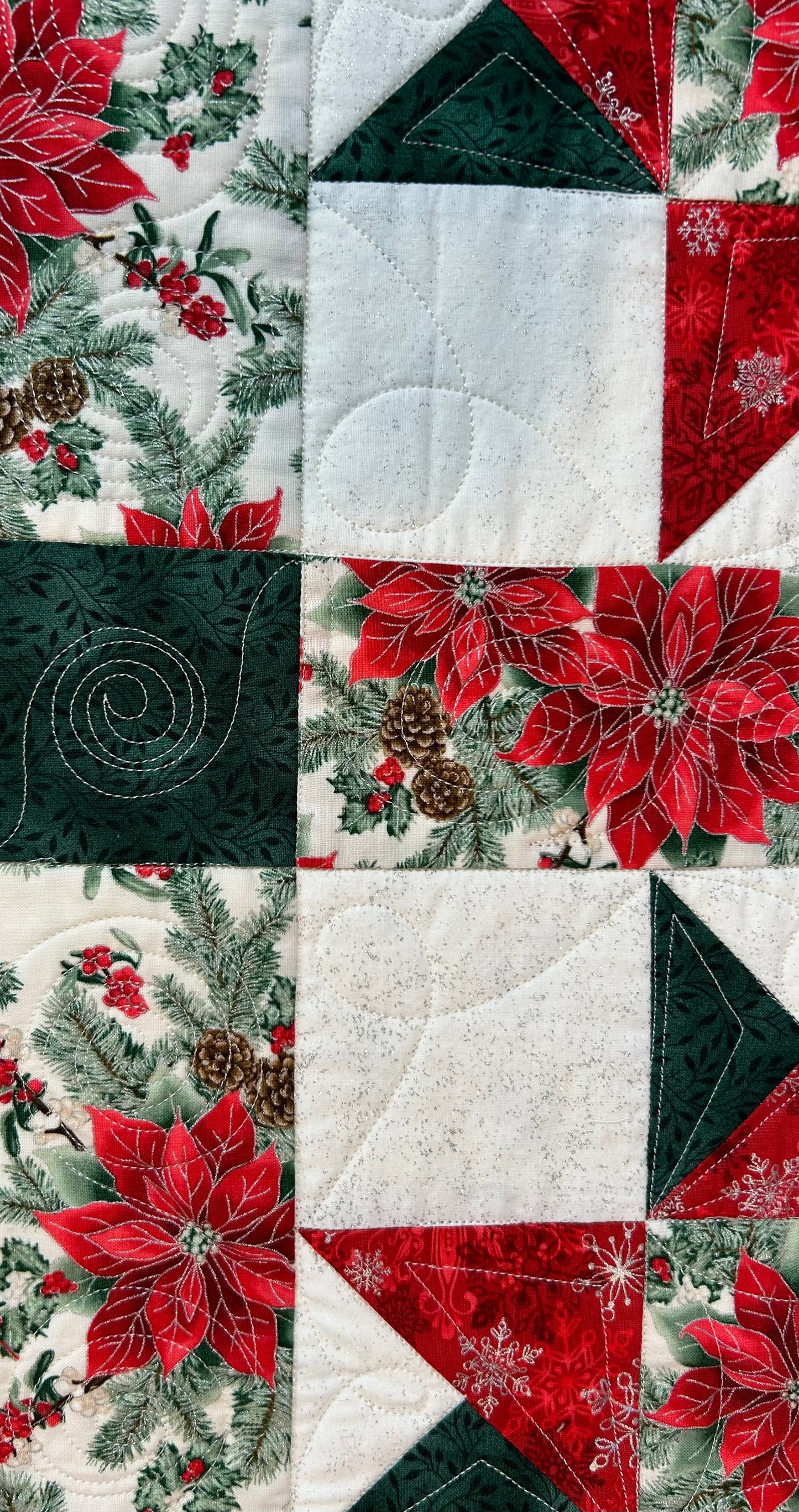 Silver Star Table Runner