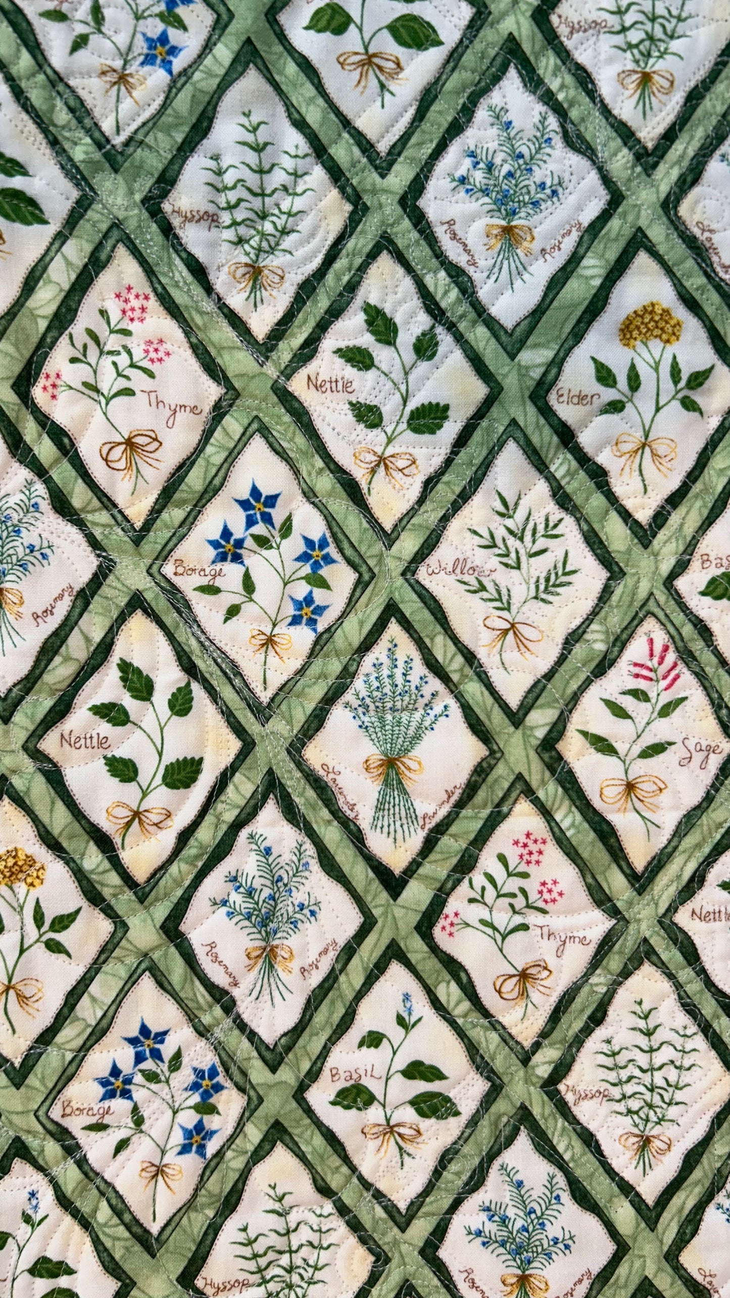 Flower Basket Table Runner