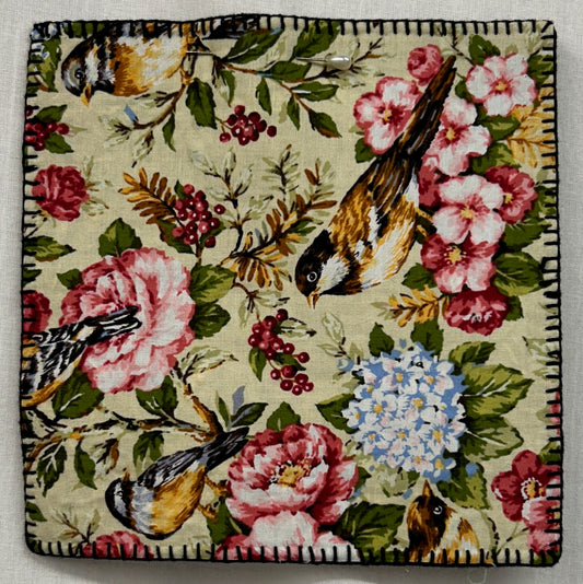 Apple Core Red Penny Rug