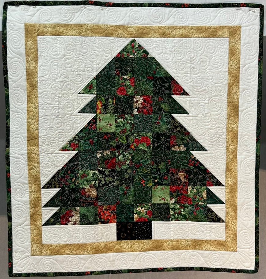 Green Tree Wall Hanging 2.5" Squares