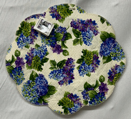 Hydrangia Penny Rug