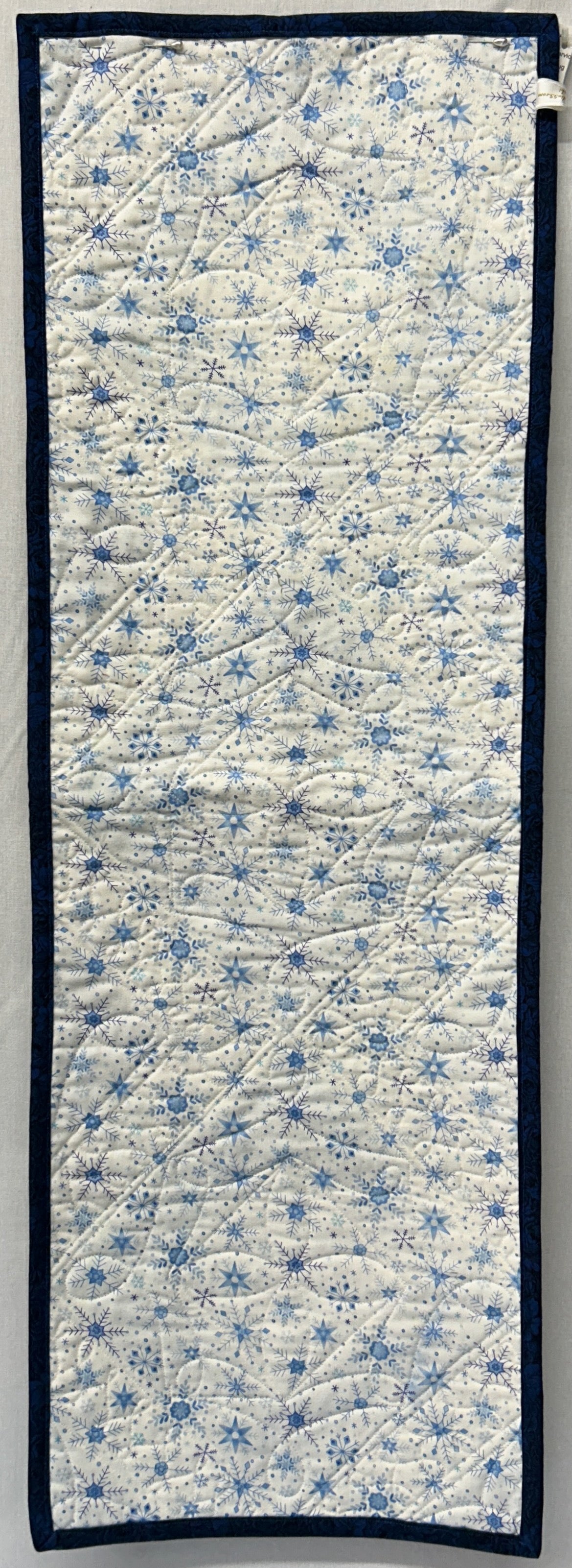 Blue Squares On Point Table Runner