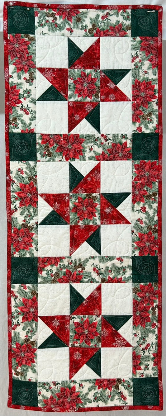 Silver Star Table Runner
