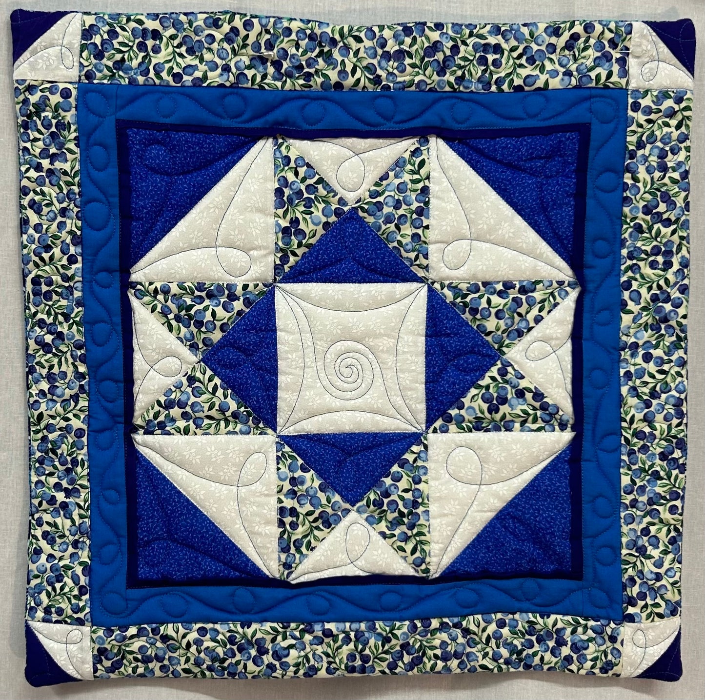 Blueberry Quilt with Pillow Sleeve (Twin)