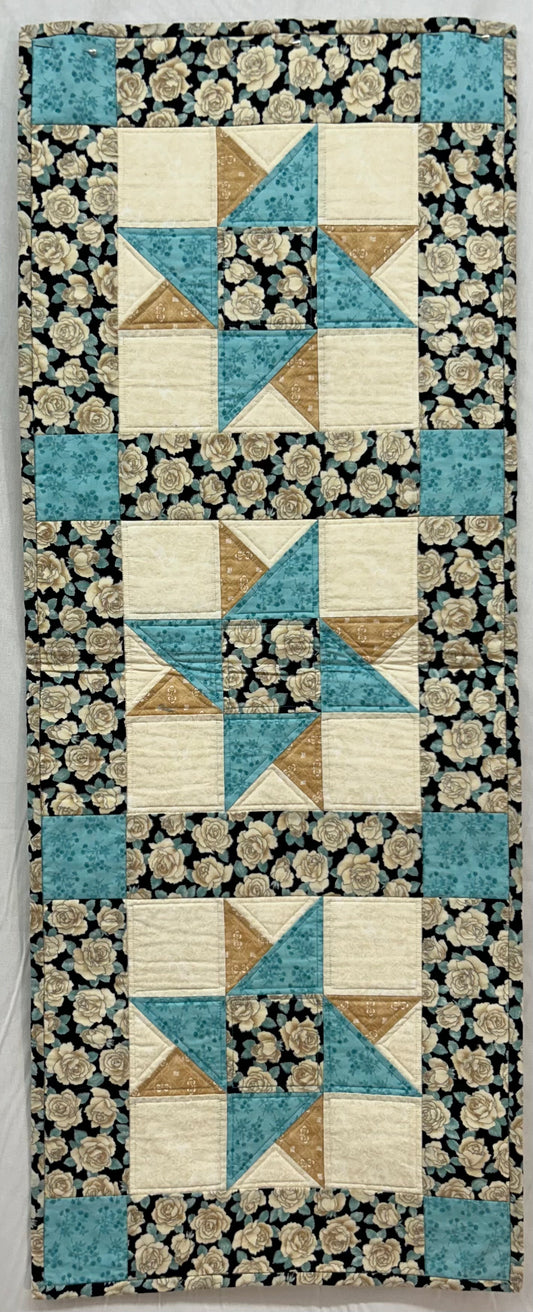 Black & Blue Table Runner