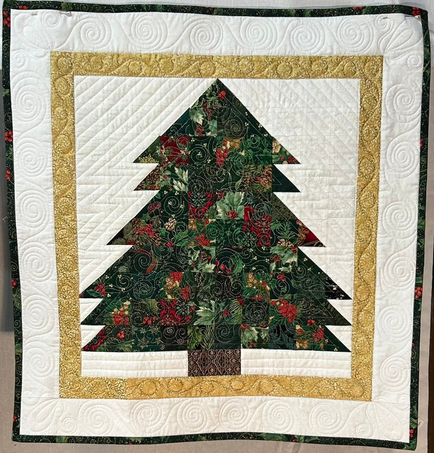 Green Tree Wall Hanging 2" Squares