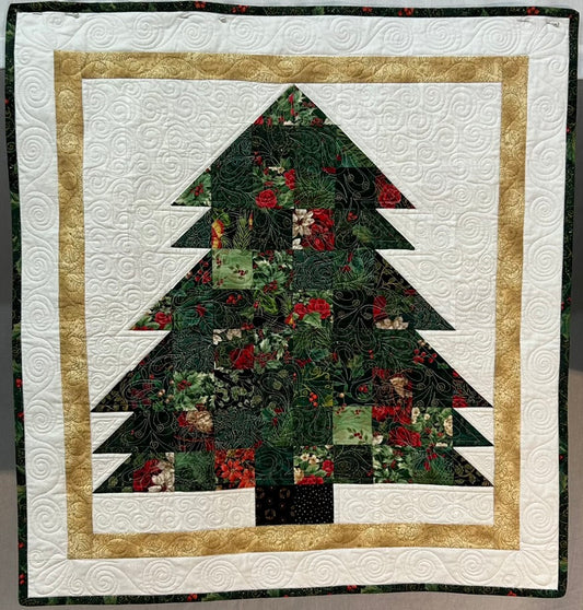 Green Tree Wall Hanging 2.5" Squares