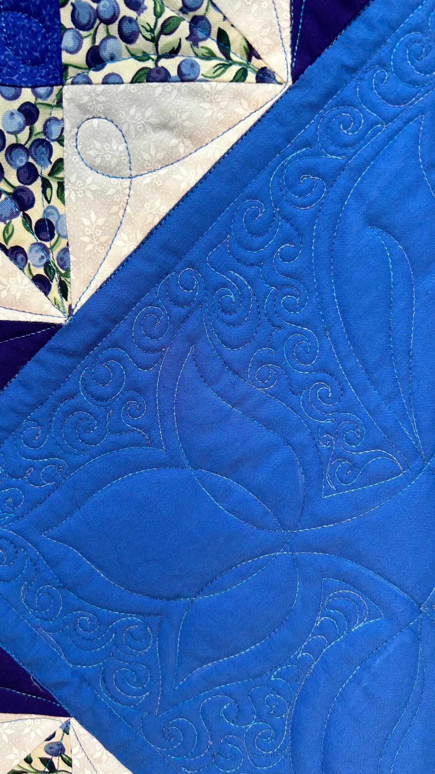 Blueberry Quilt with Pillow Sleeve (Twin)