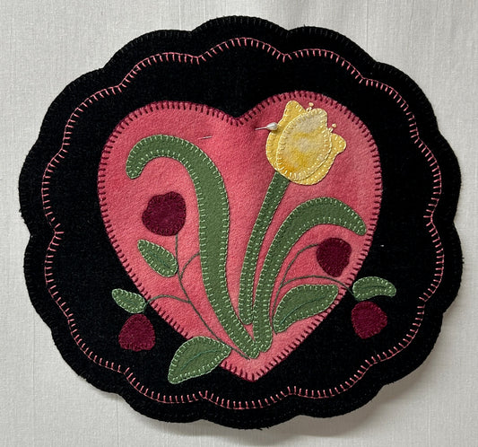 Right Tulip Penny Rug