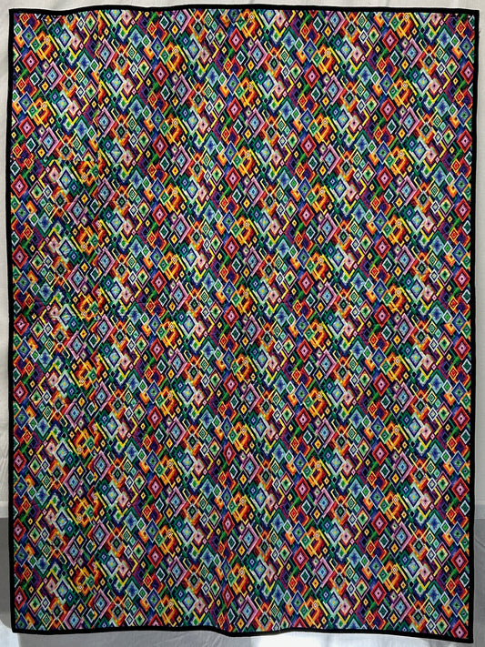 Scrappy Diamond Quilt (Throw)