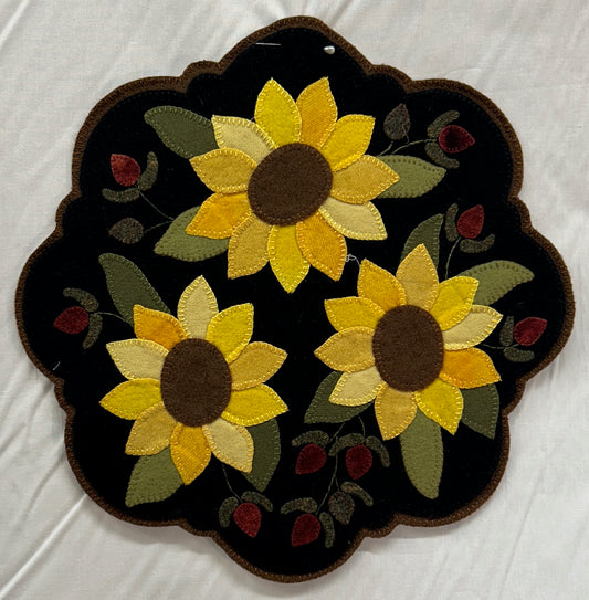 Sunflowers Penny Rug